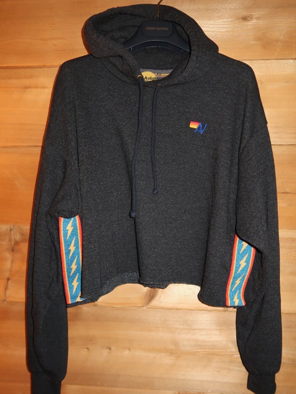 LIKE NEW Bolt Crop Aviator Nation Hoodie